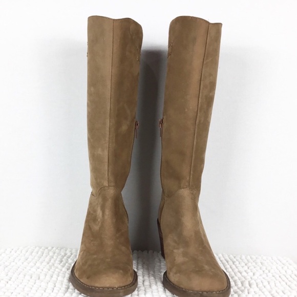 BCBGirls Shoes - BCBG Tan Knee High Leather Boots